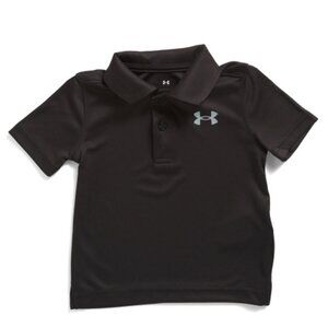 NWT Boys Under Armour Black Polo
